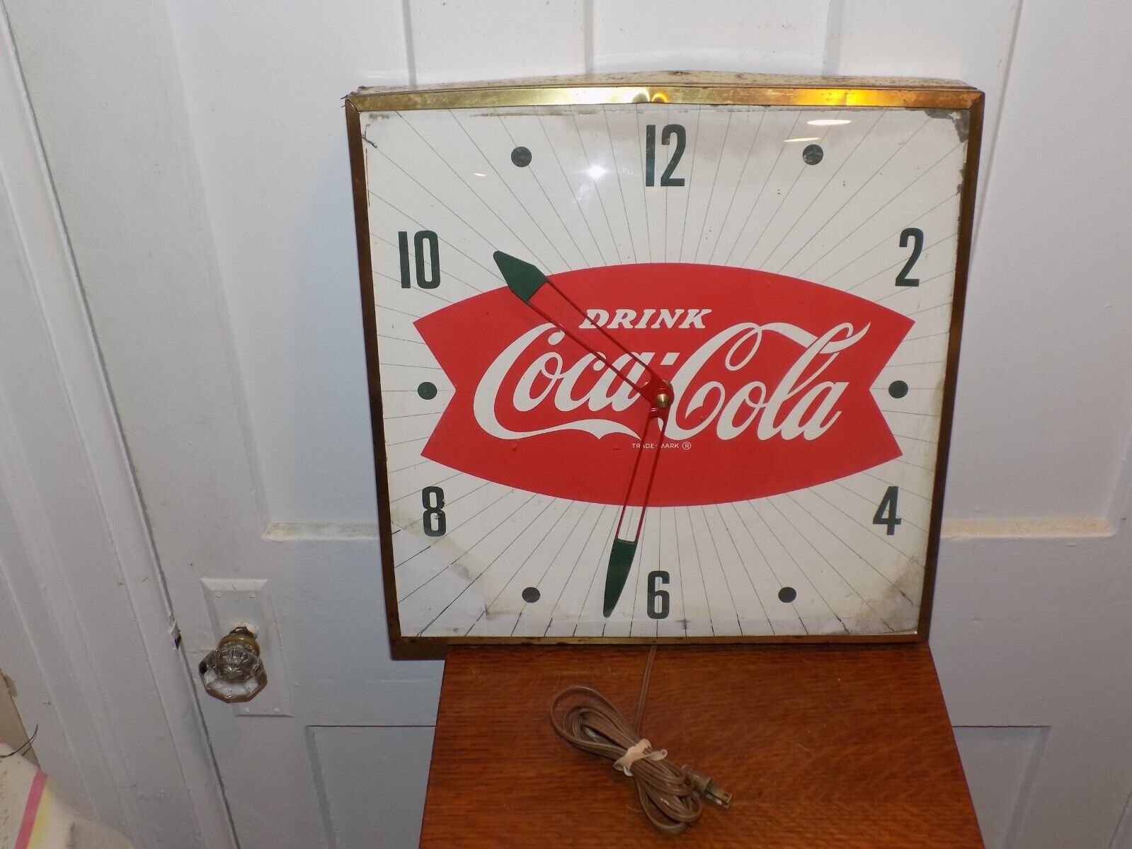 Vintage Coca-Cola Fishtail PAM Wall Clock