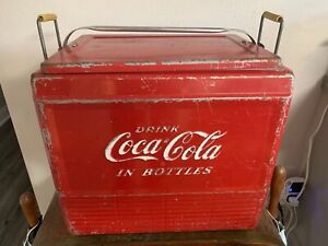 Vintage Jetliner Airline Coca Cola Cooler with inner tray