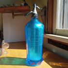 SAPPHIRE BLUE SCRIPT COCA COLA BOTTLING CO BRADFORD,PA ANTIQUE SELTZER BOTTLE