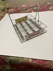 coca cola 1950s stadium drink carrier 20 slot carry folding handles. paper cups?