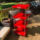 Vintage Coca Cola Coke Store Display Shelf 4 Tier Stackable Plastic Advertising