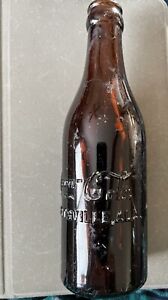 Vintage Coca Cola Amber Glass Bottle ,Huntsville Alabama  ROOT 2.  Rare