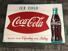 !!! 1960'S COCA COLA METAL SIGN EXCELLENT CONDITION WOW