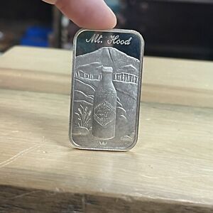 MT. HOOD, OREGON COCA COLA 75th ANNIVERSARY 1oz .999 FINE SILVER BAR - Low #