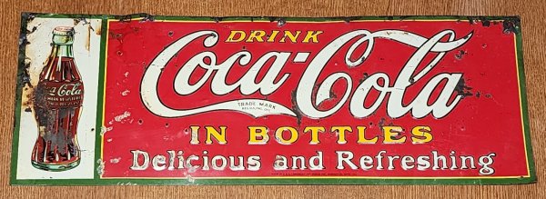 New ListingVintage/Antique 1931 Coca-Cola Tin Sign 27.5" X 9.75"