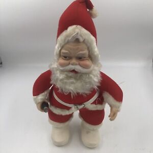 Vintage Rushton Star Creation Santa Coca-Cola Doll White Boots