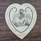 Rare Original 1892 Coca Cola Advertising Celluloid Heart Shape Bookmark NO Res