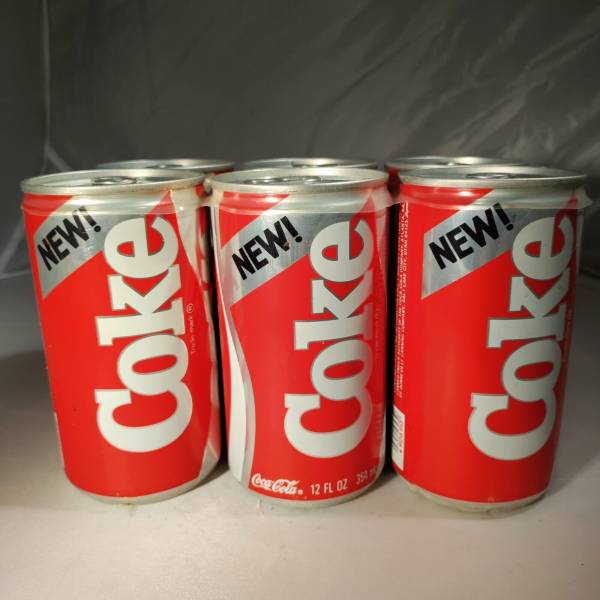 Rare Unopened Vintage 1985 Coke Coca Cola 6 pack original. Empty but intact