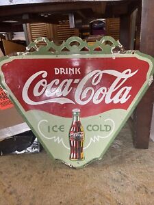 Old Coca Cola Double Sided Sign
