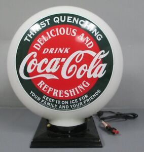 Coca-Cola "Delicious & Refreshing" Collectable Pump Globe Light