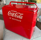 Vintage 1950’s Metal Cavalier Coca-Cola Cooler with Bottle Opener & Plug