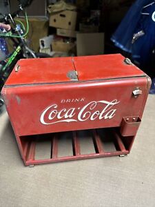1939 Original Coca-Cola Salesman Sample Cooler Mini Chest (Not Restored)