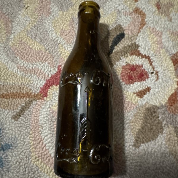 Coca Cola Double Arrow Coke Amber Brown Vintage Memphis Tenn 6 1/2 Ozs Bottle