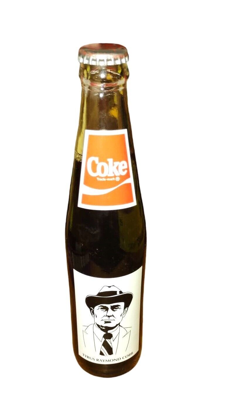 VERY RARE TY COBB ROYSTON LODGE 52 COMMEMORATIVE COCA-COLA BOTTLE - 216 MADE!!!