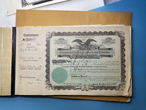 Goes 21 Coca Cola Bottling Shares Florence AL Cancelled Stock Book Ledger