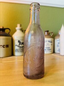 EXTREMELY RARE COCA COLA PURPLE STRAIGHT SIDE BOTTLE APPROX 1905 BOTTLE