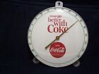 12' round "Things Go Better With Coke"  Coca-Cola Thermometer 1960s