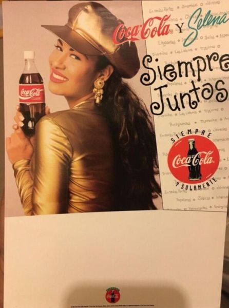 RARE Vintage 1994 SELENA Quintanilla Coca Cola Siempre Juntos Coke POSTER