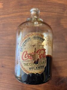 Coca-Cola Coke Home Office Atlanta Syrup Jug, C.1914-1919, Full Gallon Glass