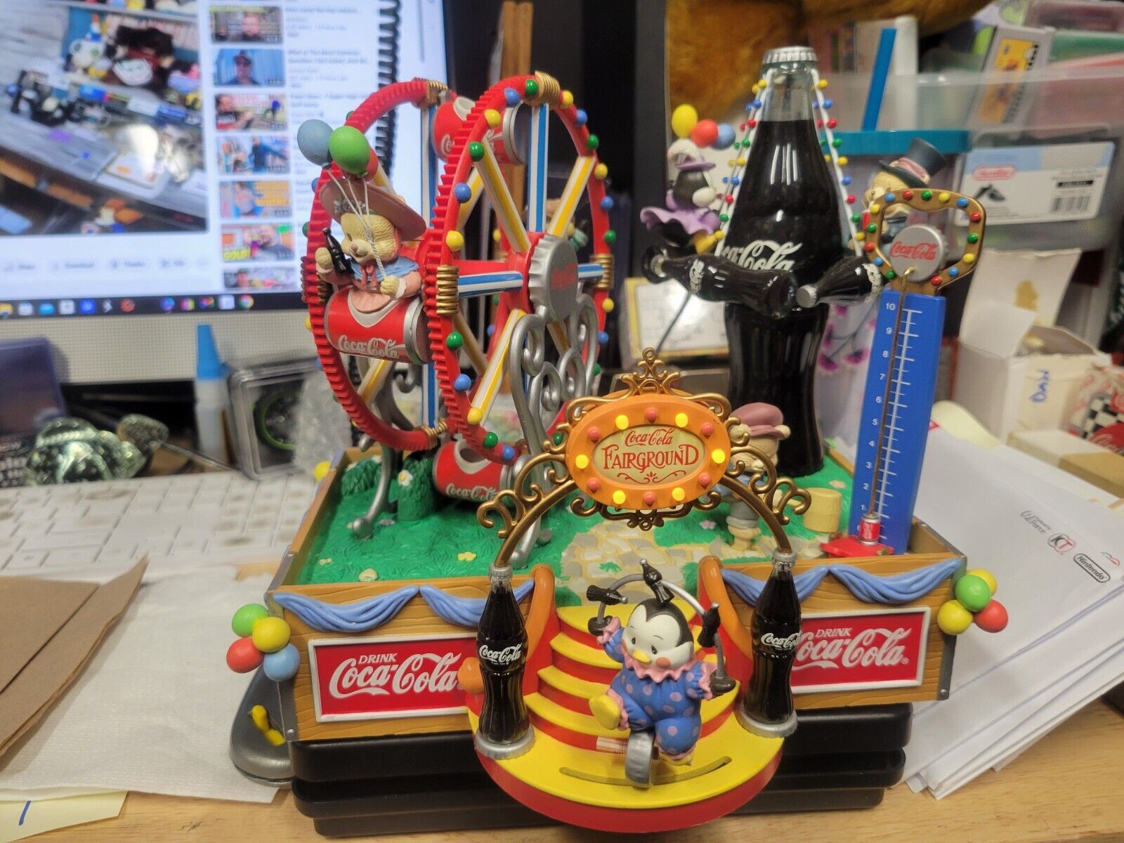 VTG 1994 COCA COLA MULTI-ACTION ILLUMINATED MUSICAL DISPLAY