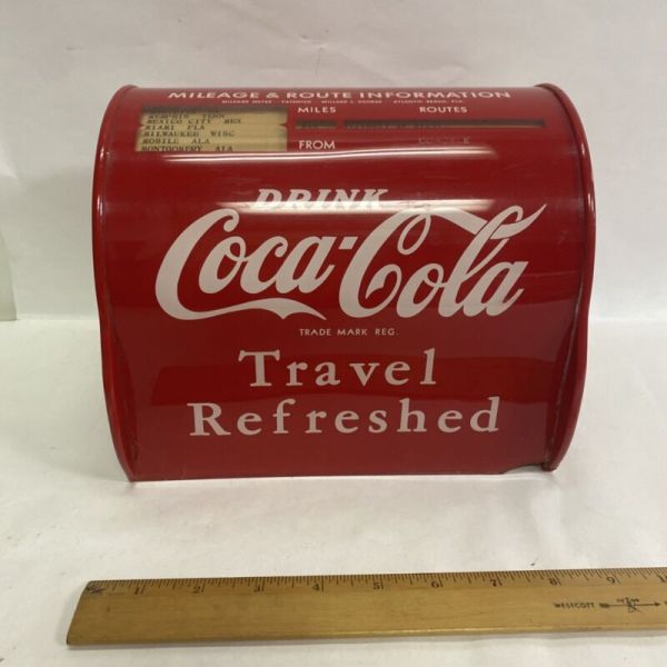 as is, VINTAGE COCA COLA MILEAGE AND ROUTE INFORMATION
