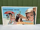 Vtg 1959 Coca Cola "Take Home Plenty of Coke" Pool Party Litho Cardboard Sign