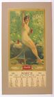 ORIGINAL 1930 COCA COLA ADVERTISING CALENDAR LARGE SIZE BEAUTIFUL BATHING BEAUTY
