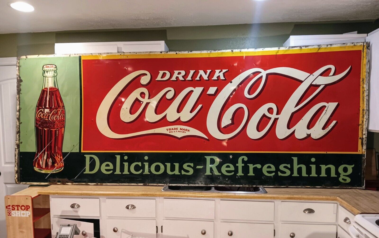 HUGE Coca Cola Sign WFR 1935