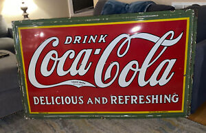Large Coca Cola Porcelain Sign  60”
