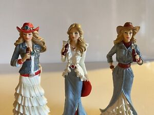 Hamilton Collection True Blue Refreshing Coca Cola Country Western Cow Girls