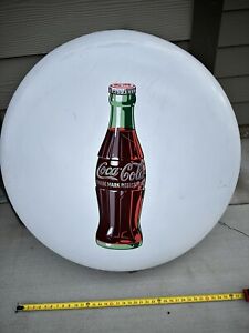 1950's Vintage Coca-Cola Soda Advertising Round Button 36" Sign.