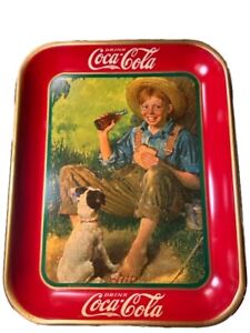 STUNNING Original Near Mint 1931 Coca Cola Tray.  Rare this fine!