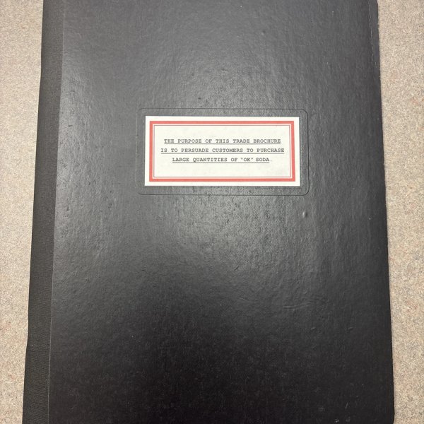 Coca Cola OK Soda Trade Brochure, Advertising Portfolio, Merchandise Examples