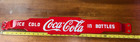 New ListingVintage Porcelain Ice Cold Bottle Coca-Cola Push Screen Door Coke 34” Collector