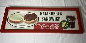NOS Coca Cola Hamburger Sandwich Channel Card