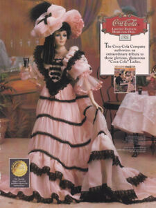 1906 Gibson Girl Coca-Cola Heirloom Doll Victoria 1995 22" Franklin Mint NEW!