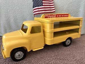 #6 Very Rare Vintage 1955 Buddy L Pressed Steel Coca Cola Delivery Truck