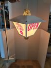 (VTG) 1960s COCA-COLA LIGHT UP HANGING COACH LAMP SPINNING SIGN COKE