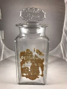 1905-1911 Coca-Cola Pepsin Gum Jar with partial label