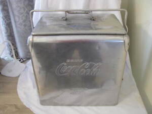 1950'S ACTON MFG CO STAINLESS COCA COLA COOLER ARKANSAS CITY KANSAS NICE