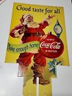 Cardboard 1954 Santa  Coca Cola