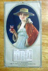 1918 Coca Cola Calendar and Pad June Caprice