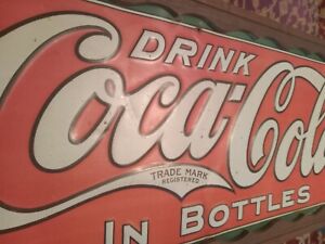 antique 1916 coca cola bottle sign from 1920s to 1930s