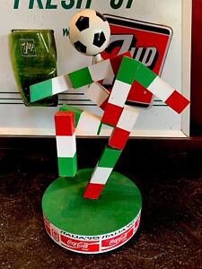 Vintage Italia 90 World Cup Coca-Cola Advertising Mascot Figure Coke Football