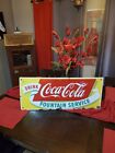 Vintage Coca Cola Porcelain Sign RARE Coke