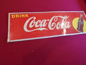 Coca-Cola Coke Metal Robertson Dualife "Drink Coca-Cola" Sign 33-5/8"