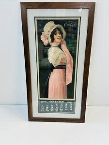 1914 FRAMED COCA COLA BETTY CALENDAR- Original