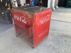Antique 1939 Westinghouse Coca-Cola Cooler Ice Cube Needed original wheels