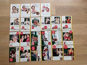 Lot of 293 Vintage Coca-Cola ads 1933 1965 1978 1979 National Geographic Coke