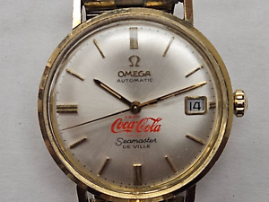 Omega Seamaster Deville 87606 "Coca Cola"  red letters award wristwatch cal.563